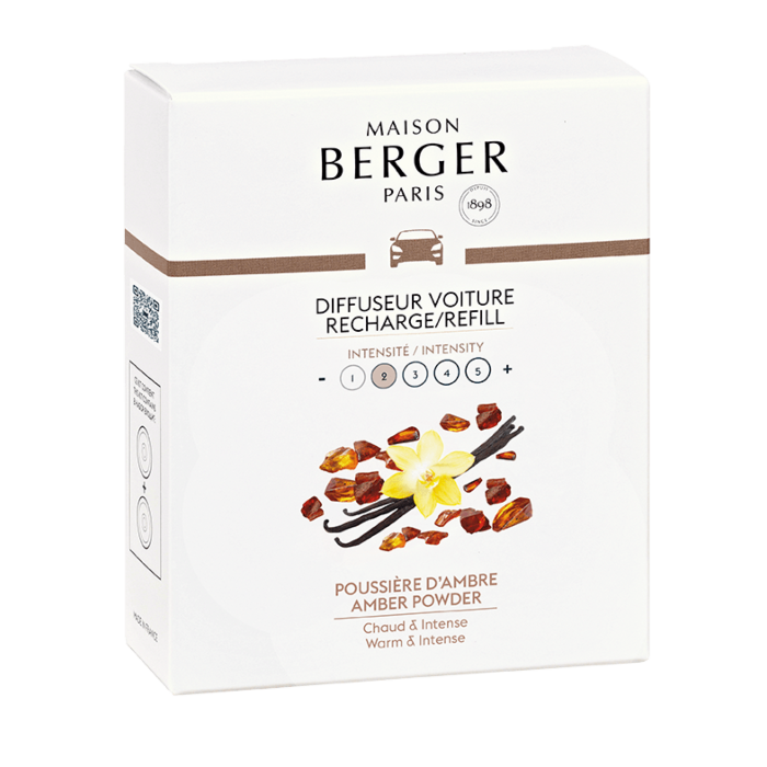 Maison Berger Set of 2 Amber Powder Ceramic Refills-2